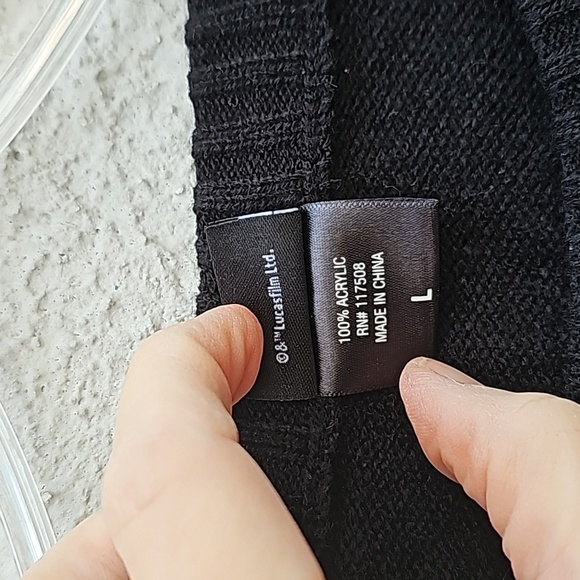 Star Wars Darth Vader Black Ugly Christmas Sweater Size Large - Picture 8 of 8